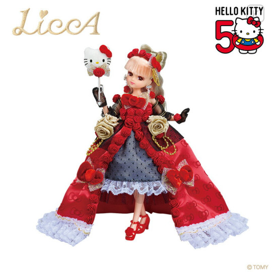 Japan LiccA Premium Doll - Licca-chan / Hello Kitty 50th Anniversary - 1