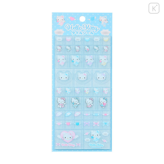 Japan Sanrio 90s Tile Sticker - Hello Kitty / Angel - 1