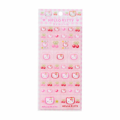 Japan Sanrio 90s Tile Sticker - Hello Kitty / Cherry