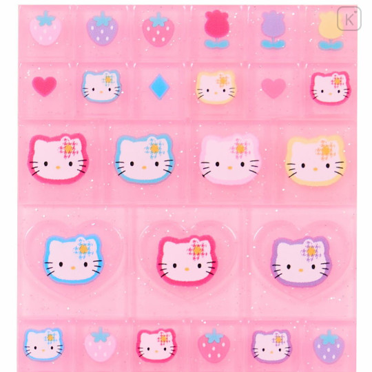 Japan Sanrio 90s Tile Sticker - Hello Kitty / Flower - 3