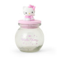 Japan Sanrio Glass Canister - Hello Kitty / Angel Pink - 1