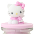 Japan Sanrio Glass Canister - Hello Kitty / Angel Pink - 3