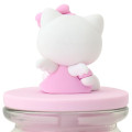 Japan Sanrio Glass Canister - Hello Kitty / Angel Pink - 4