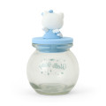 Japan Sanrio Glass Canister - Hello Kitty / Angel Blue - 2