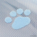 Japan Mofusand Round Mesh Pouch - Cat / Shark Nyan Blue Paw - 7