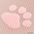 Japan Mofusand Round Mesh Pouch - Cat / Rabbit Nyan Baby Pink Paw - 7