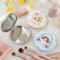 Japan Mofusand 2-sided Compact Mirror - Cat / Rabbit Nyan Baby Pink Paw - 3