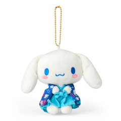 Japan Sanrio Mascot Holder - Cinnamoroll / Houndstooth Kimono