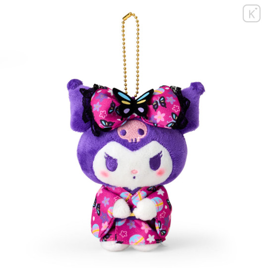 Japan Sanrio Mascot Holder - Kuromi / Butterfly Kimono - 1