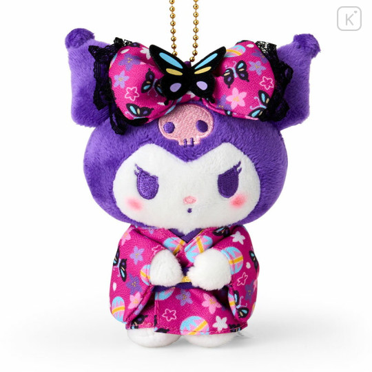 Japan Sanrio Mascot Holder - Kuromi / Butterfly Kimono - 2