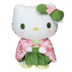 Japan Sanrio Plush Toy - Hello Kitty / Matcha Sakura Kimono