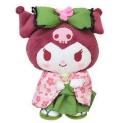 Japan Sanrio Plush Toy - Kuromi / Matcha Sakura Kimono