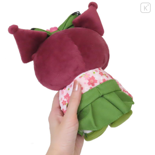 Japan Sanrio Plush Toy - Kuromi / Matcha Sakura Kimono - 2