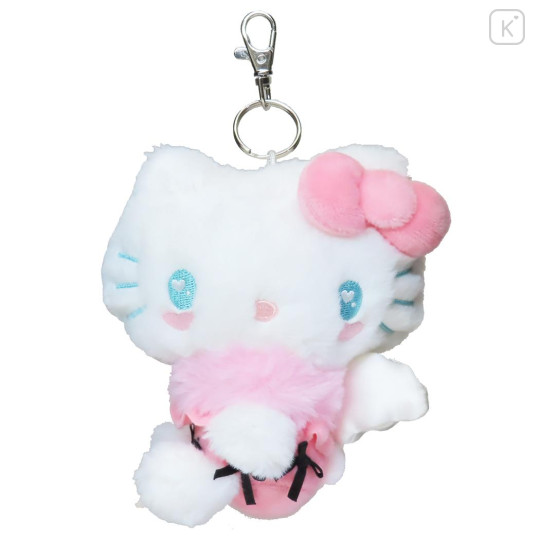 Japan Sanrio Mascot Holder - Hello Kitty / Fluffy Angel Pink - 1