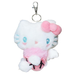 Japan Sanrio Mascot Holder - Hello Kitty / Fluffy Angel Pink