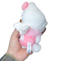 Japan Sanrio Mascot Holder - Hello Kitty / Fluffy Angel Pink - 2