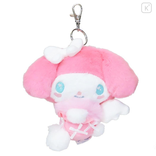 Japan Sanrio Mascot Holder - My Melody / Fluffy Angel Pink - 1