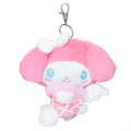 Japan Sanrio Mascot Holder - My Melody / Fluffy Angel Pink - 1