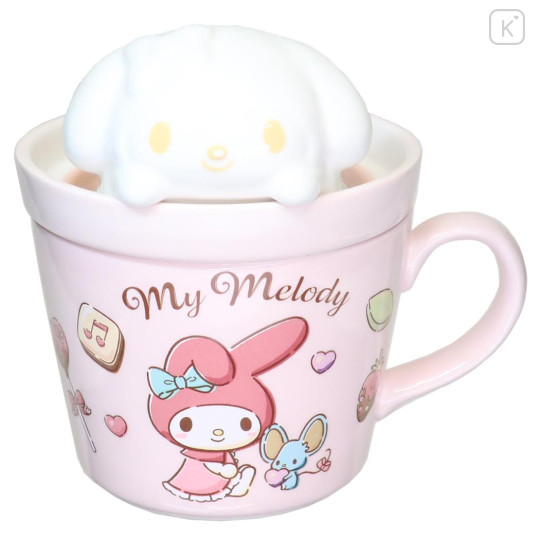 Japan Sanrio Mascot Mug - My Melody / Cafe Latte Art - 1