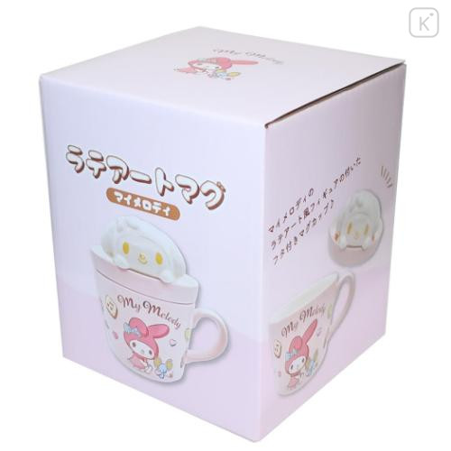 Japan Sanrio Mascot Mug - My Melody / Cafe Latte Art - 4