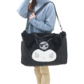 Japan Sanrio 2-way Soft Fur Shoulder Bag - Kuromi / Heart Eyes - 5