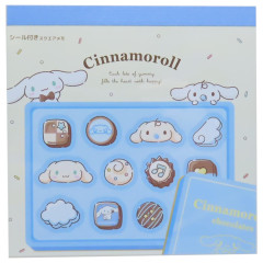 Japan Sanrio Square Memo Pad - Cinnamoroll / Chocolate