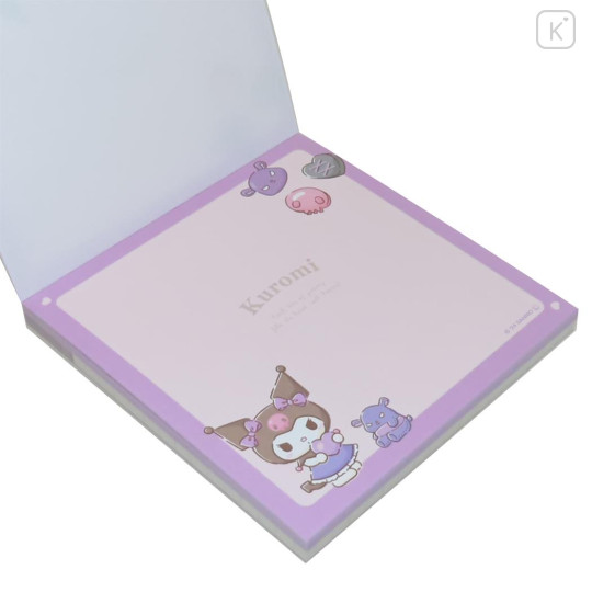 Japan Sanrio Square Memo Pad - Kuromi / Chocolate - 2