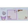 Japan Sanrio Square Memo Pad - Kuromi / Chocolate - 4