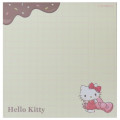 Japan Sanrio Square Memo Pad - Hello Kitty / Chocolate - 3