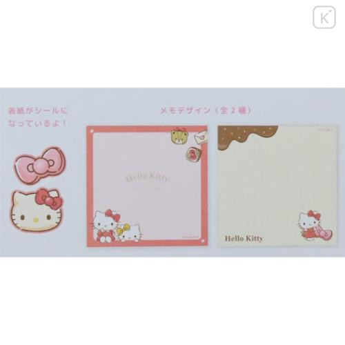 Japan Sanrio Square Memo Pad - Hello Kitty / Chocolate - 4