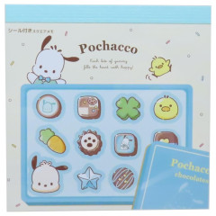 Japan Sanrio Square Memo Pad - Pochacco / Chocolate