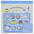 Japan Sanrio Square Memo Pad - Cinnamoroll & Pochacco & Pompompurin : Chocolate - 1