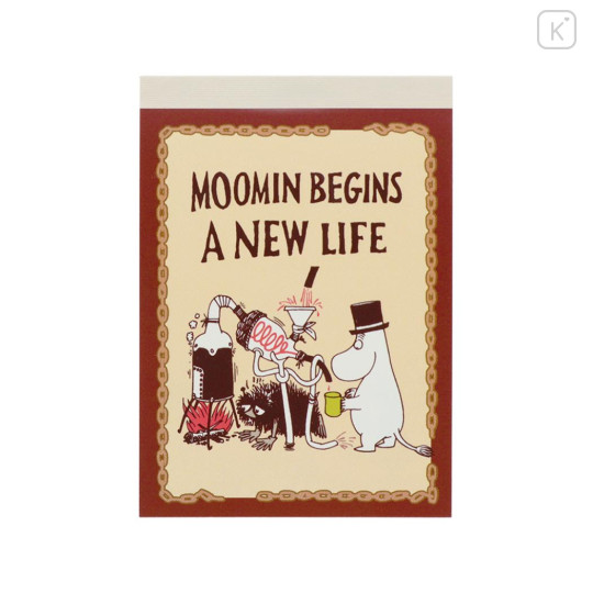 Japan Moomin Mini Notepad - Moomintroll / New Life - 1