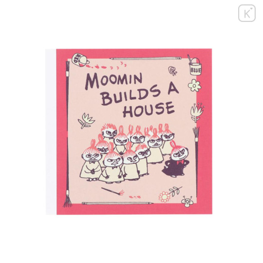 Japan Moomin Square Memo Pad - Little My / My House - 1