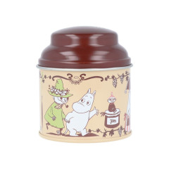 Japan Moomin Memo Pad & Can Case - Moomintroll / Friends Brown