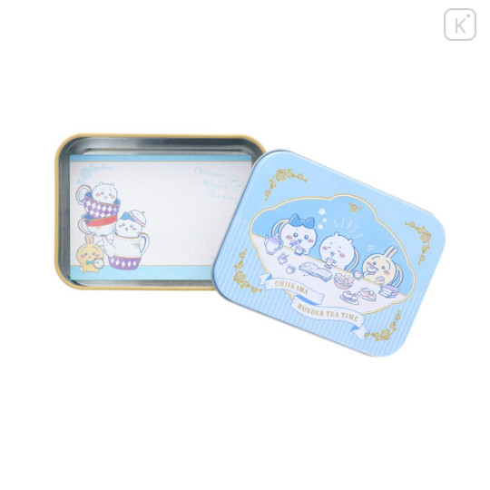 Japan Chiikawa Memo Pad & Can Case - Chiikawa & Hachiware & Usagi / Wonder Tea Time - 1