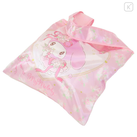 Japan Sanrio Satin Eco Bag - My Melody / Pink Rose - 2