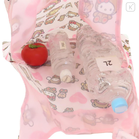 Japan Sanrio Satin Eco Bag - Characters / Teddy Bear Love - 3