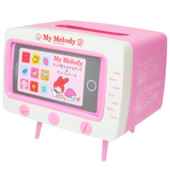 Japan Sanrio Smartphone Stand & Tissue Case - My Melody / TV-Shaped