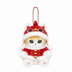 Japan Mofusand Mascot Holder - Cat Nyan / Traditional Chinese Style New Year Red Hat