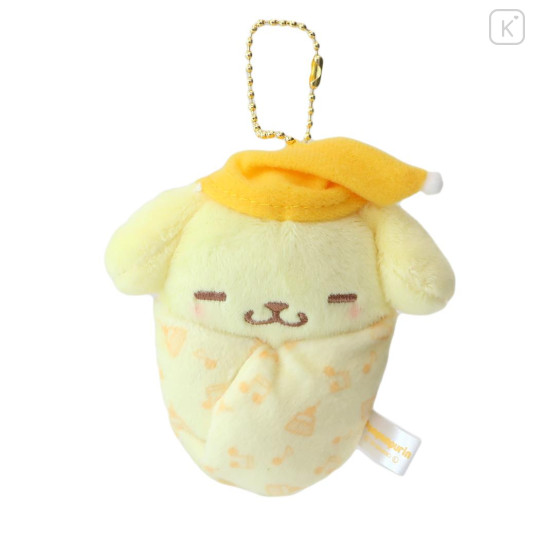 Japan Sanrio Ball Chain Swaddle Mascot - Pompompurin / Baby - 1