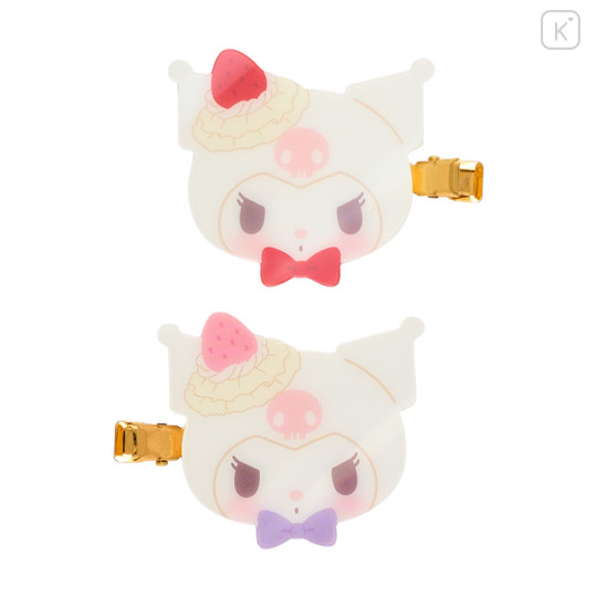 Japan Sanrio Original Bangs Clip - Kuromi / Shortcake - 2