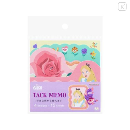 Japan Disney Sticky Notes - Alice in Wonderland / Weird Wavy Flower - 4