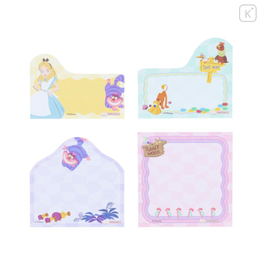 Japan Disney Sticky Notes - Alice in Wonderland / Weird Wavy Forest - 2