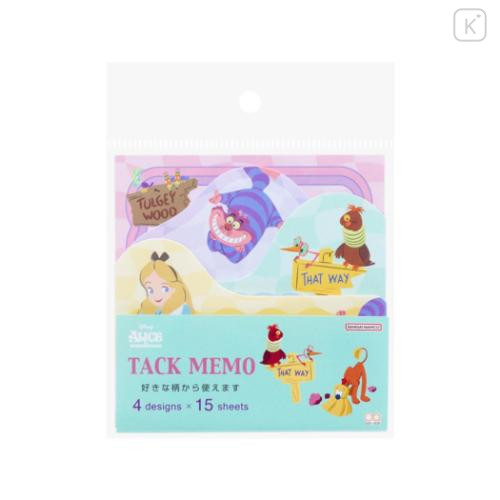 Japan Disney Sticky Notes - Alice in Wonderland / Weird Wavy Forest - 4