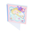 Japan Disney Square Memo Pad - Alice in Wonderland / Weird Wavy Pink - 4