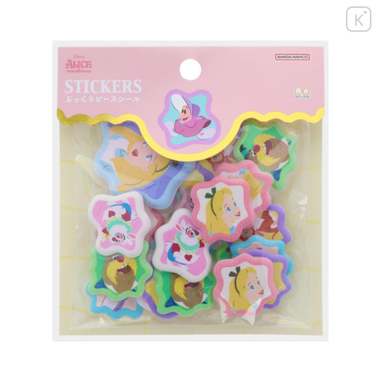 Japan Disney 3D Sticker - Alice in Wonderland / Weird Wavy Pink - 1