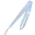 Japan Chiikawa Lanyard - Furuhonya Kani-chan : Blue All Over Pattern - 1