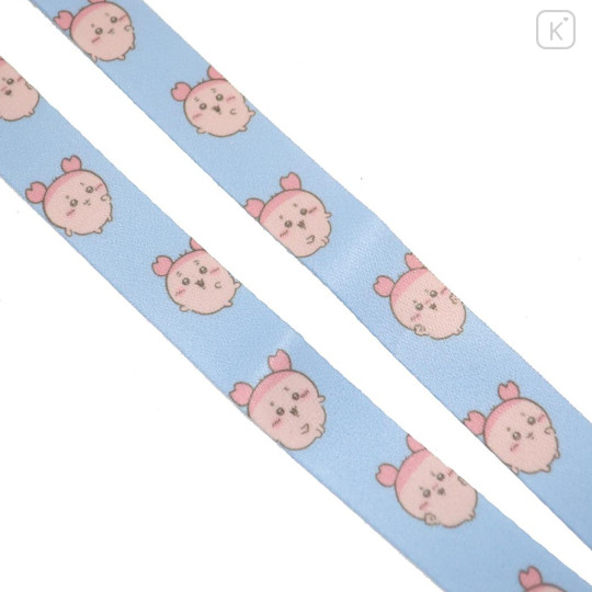 Japan Chiikawa Lanyard - Furuhonya Kani-chan : Blue All Over Pattern - 2