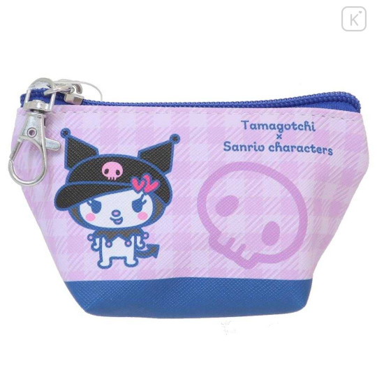 Japan Sanrio × Tamagotchi Triangular Mini Pouch - Kuromi - 1